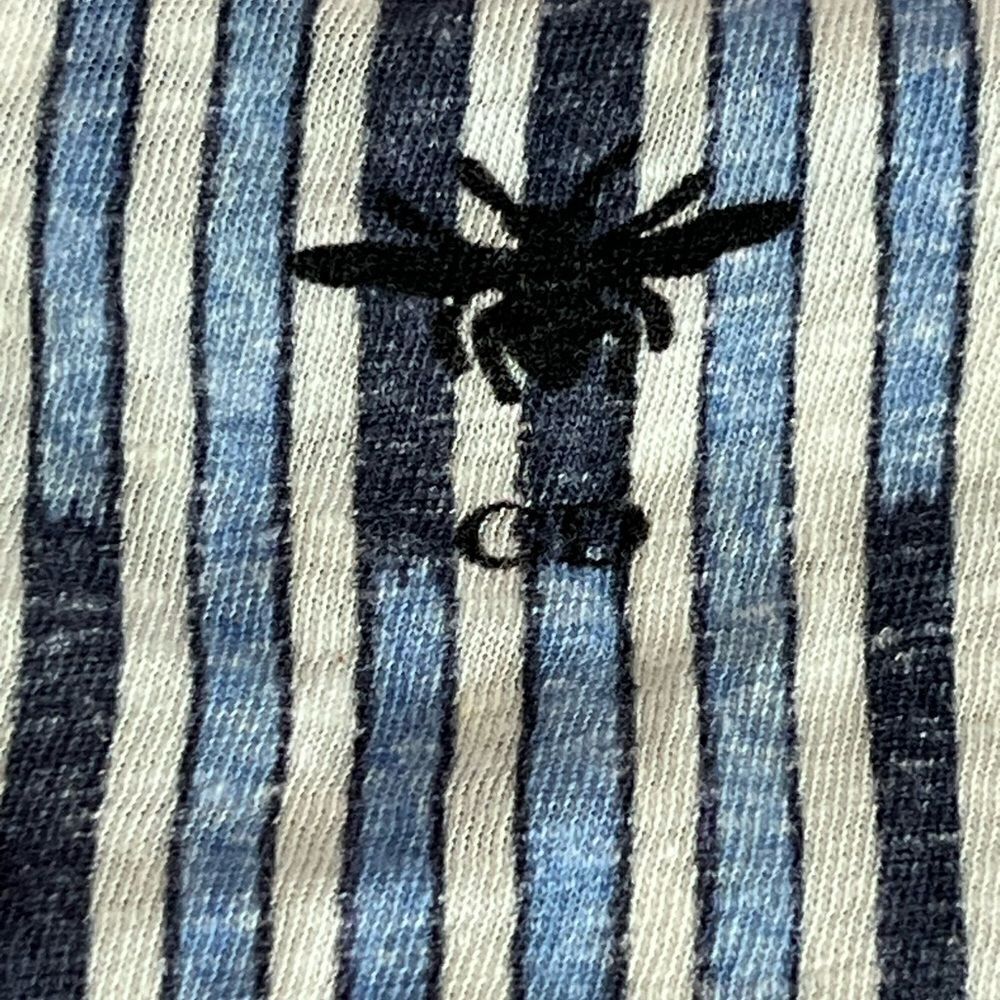 Rare Christian Dior Palm Tree Womens Shirt XS Blue - Picture 8 of 8